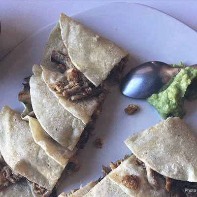 a plate of tacos with a dollop of guacamole from la popular, a restaurant in oaxaca mexico (photo credit: ldsimpson via tripadvisor)